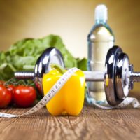 Healthy lifestyle concept diet and fitness